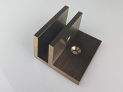 Square - F-Shelf Clip - 50mm x 43mm x 24mm - Brushed Rose Gold